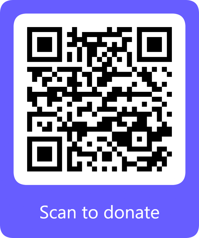 QR code for donation